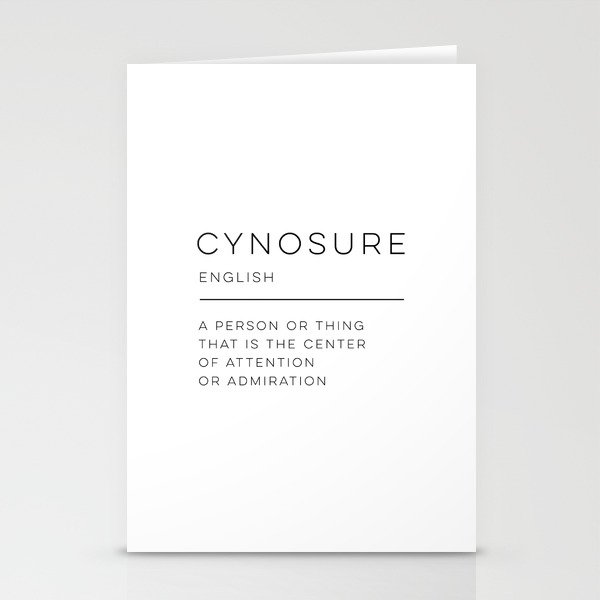 Cynosure Definition Stationery Cards