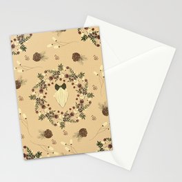 Wreath & Pine Cones V3 Stationery Card