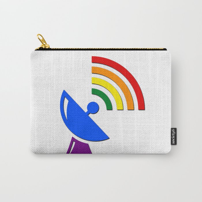 Rainbow Gaydar Gay Pride Flag Colors Carry-All Pouch