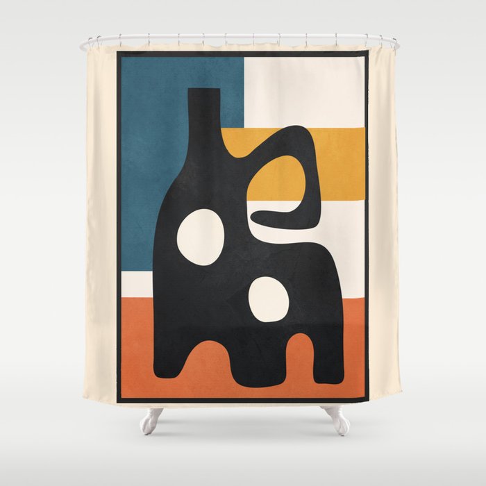 Abstract Art Vase 08 Shower Curtain