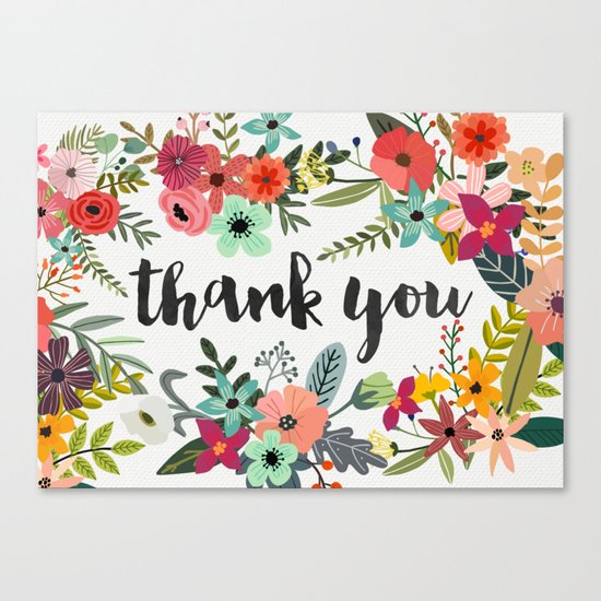 Thank You Canvas Print