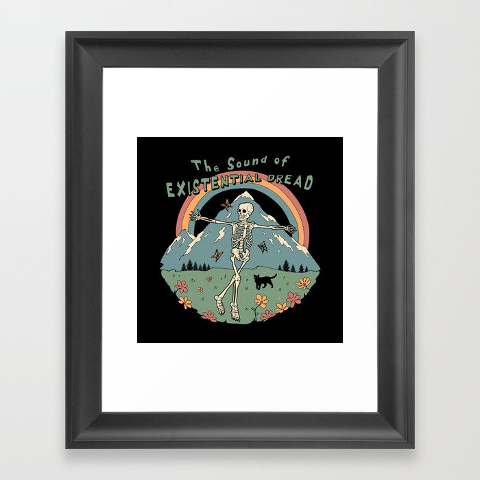 The Sound of Existential Dread Framed Art Print