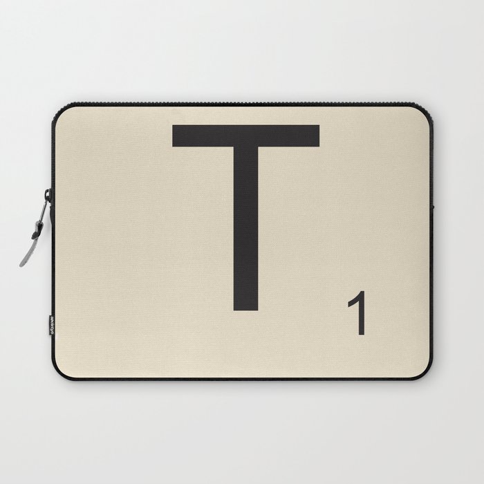 Scrabble Lettre T Letter Laptop Sleeve