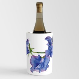 Watercolor Painting_Sweet Pea Flower Wine Chiller