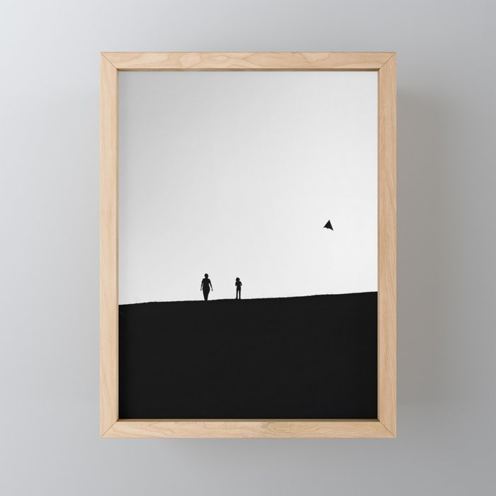 Kite, Mother & Child Framed Mini Art Print