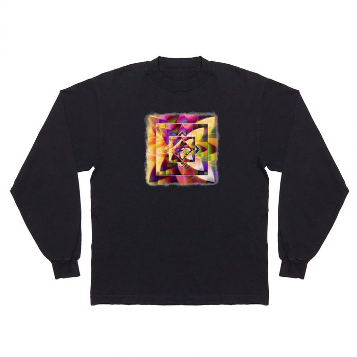 Number 1 Abstract by Mark Compton Long Sleeve T Shirt