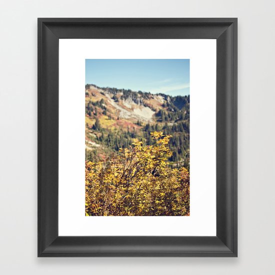 Fall in the Mountains Framed Art Print