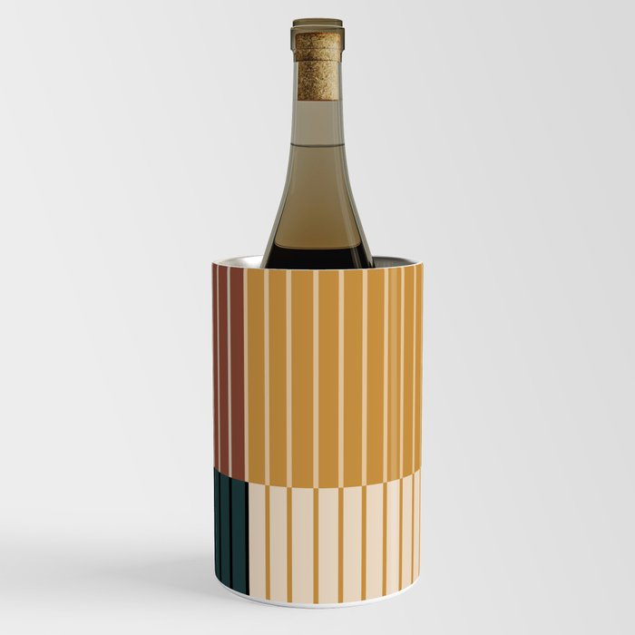 Color Block Line Abstract XV Wine Chiller