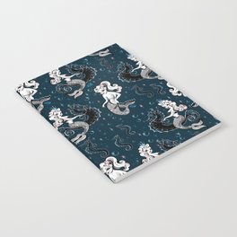 Pearla the Mermaid Riding on a Seahorse Notebook