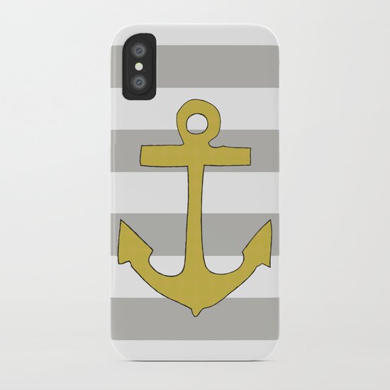 Golden Anchor iPhone Case