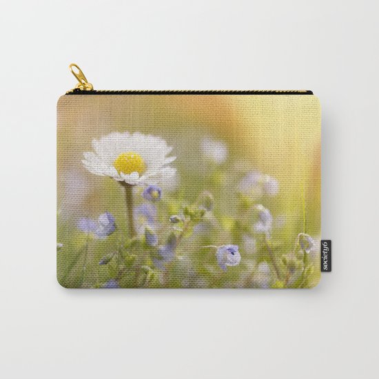 Daisy and court- Daisies Flowers Flower Meadow Spring #Society6 Carry-All Pouch