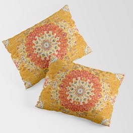 Oriental Blossoms: Bohemian Moroccan Floral Heritage Pillow Sham