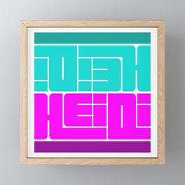 Heidi Framed Mini Art Print