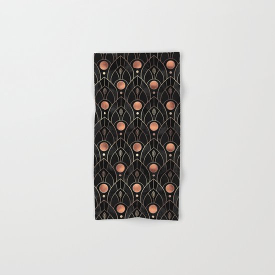 Art Deco Leaves / Version 3 Hand & Bath Towel