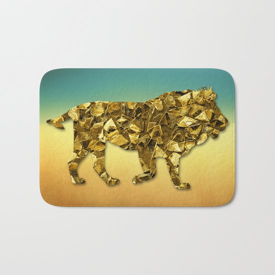 Animal Mosaic - The Lion Bath Mat