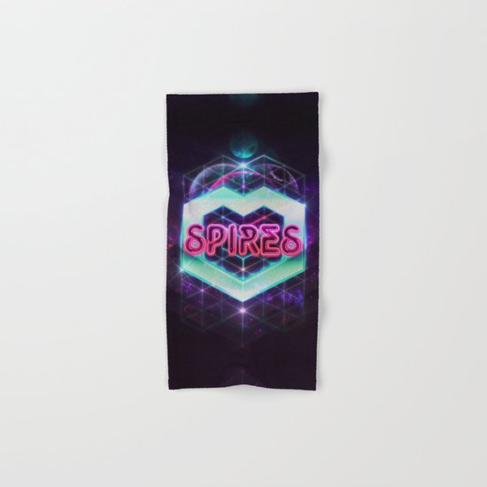 Spires 80's Neon Hand & Bath Towel