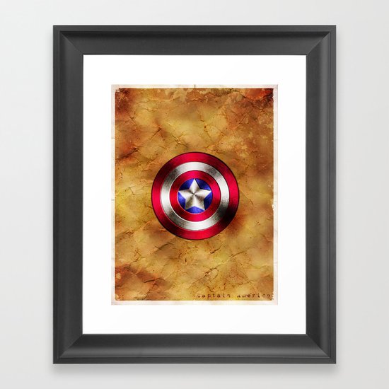Captain America Framed Art Print