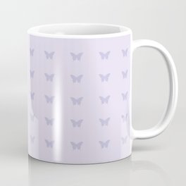 Minimal Butterfly Pattern - Lilac Purple Coffee Mug