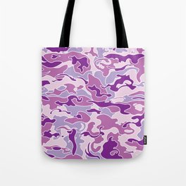Camo Style - Milky Purple Camouflage Tote Bag