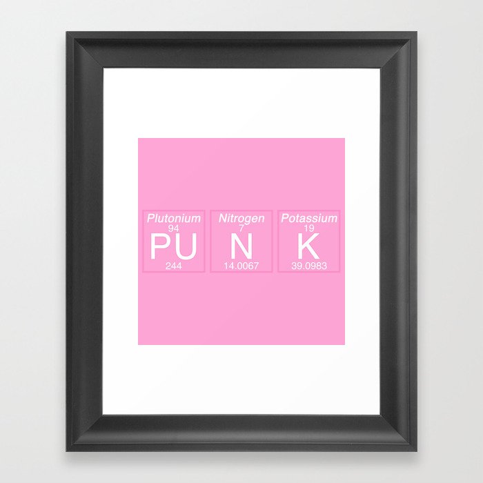 Periodic Punk Framed Art Print