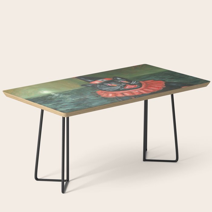 Black Cat Clown Coffee Table By Blackbatstudio
