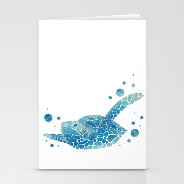 Blue Turtle Stationery Cards