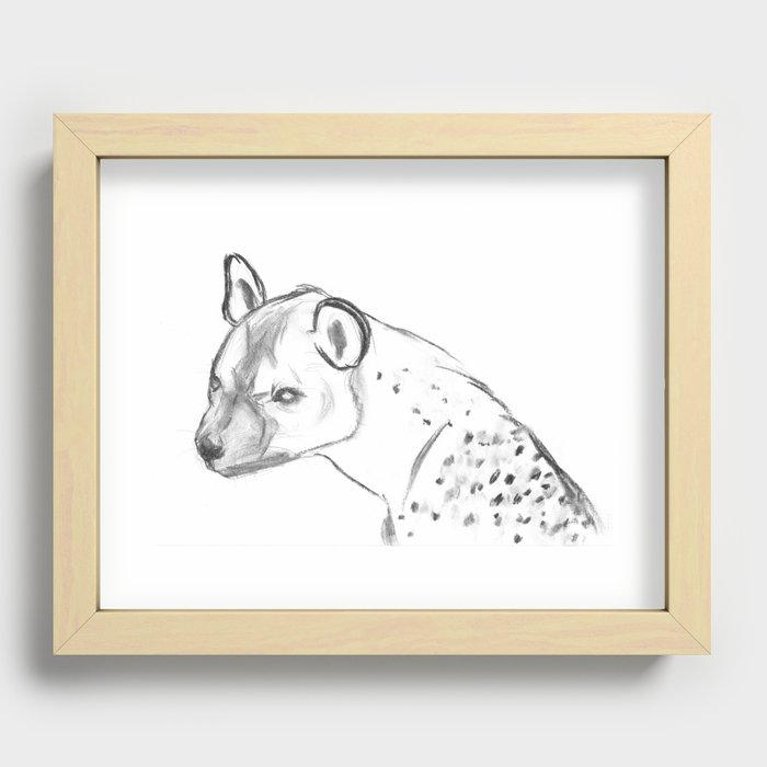 Hyena Recessed Framed Print