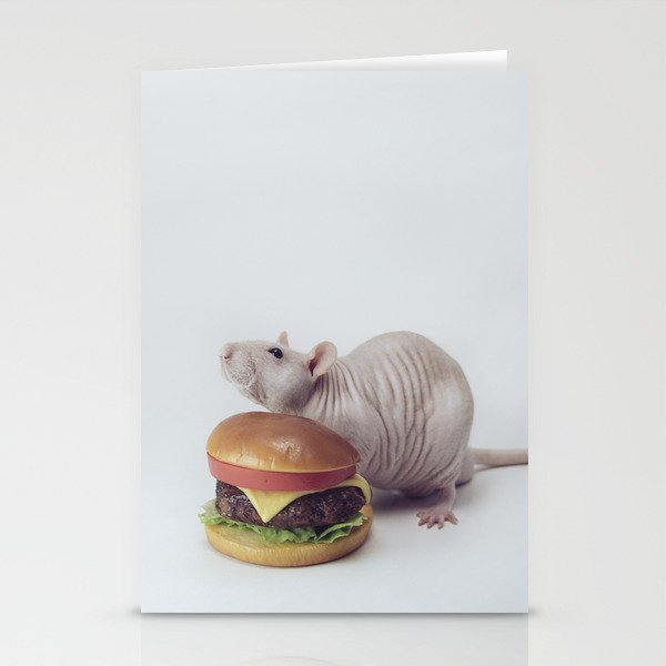 Merv Vs. The Cheeseburger Stationery Cards