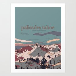 Palisades Tahoe Art Print