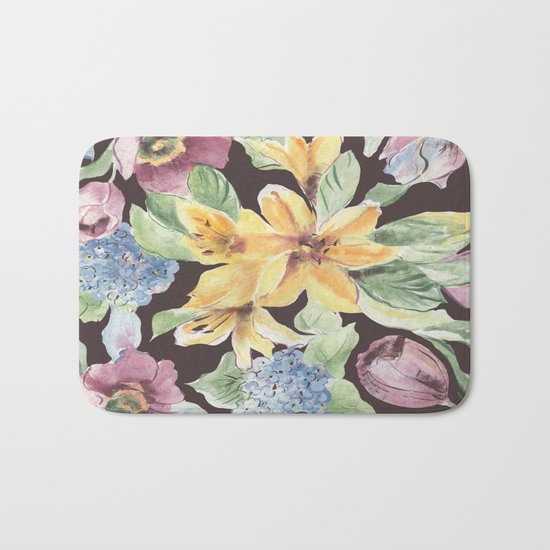 fall lily Bath Mat