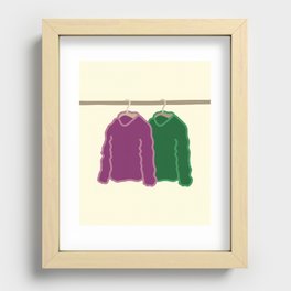 Hang clothes 3 Recessed Framed Print