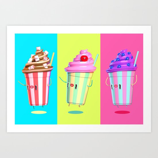 Milkshake Day Art Print
