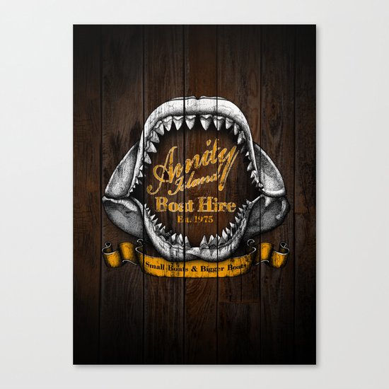 Amity Island Boat Hire Canvas Print