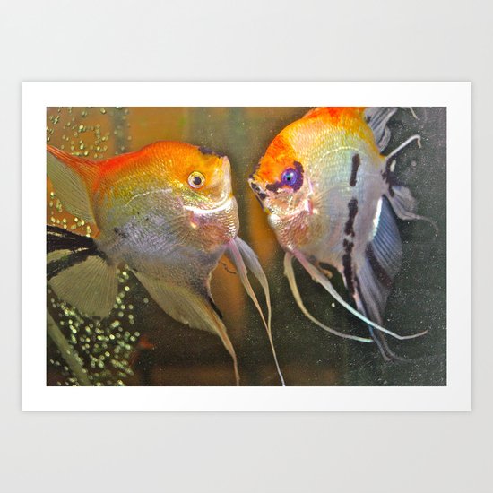 VAL & TINE ANGELS Art Print