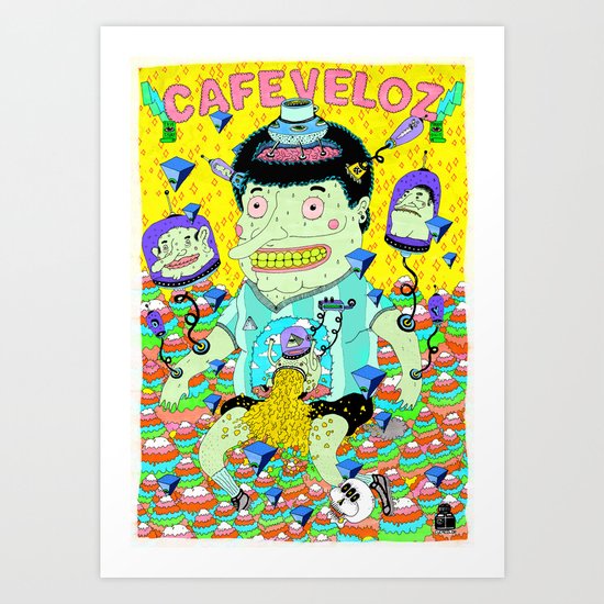 cafe veloz Art Print