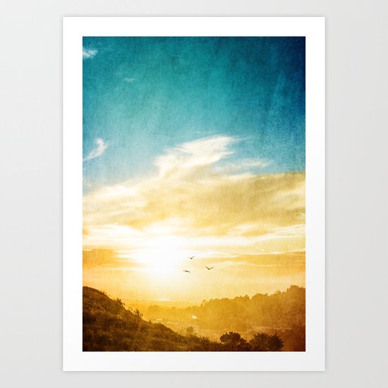 Breaking over the horizon Art Print