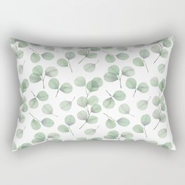 Watercolor Eucalyptus Rectangular Pillow