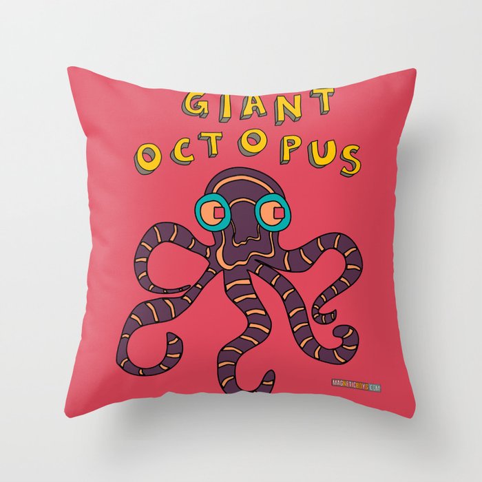 The Giant Octopus Throw Pillow