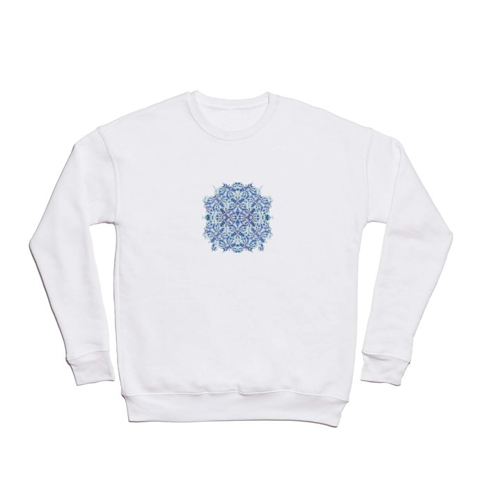 Spiral Snowbursts Pattern Crewneck Sweatshirt