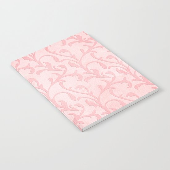 Pretty princess- Pink elegant Damask pattern Notebook