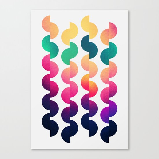 Joy of summer / Light grey Canvas Print