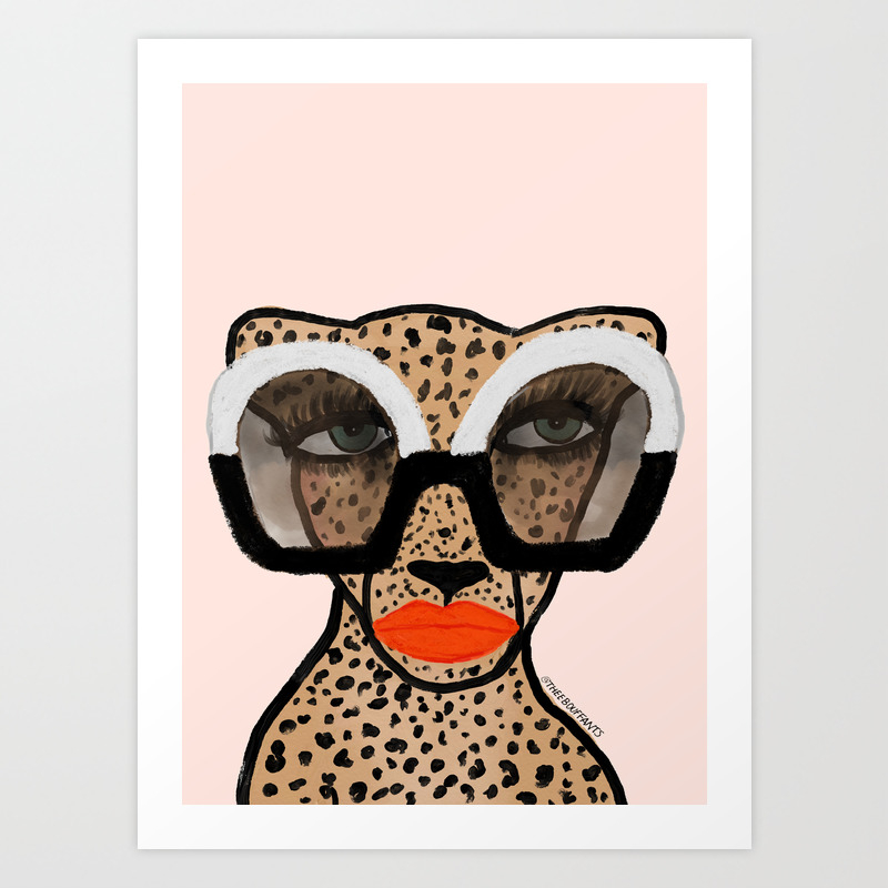 Cheetah In Shades Art Print