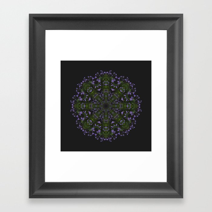 Violet Mandala Framed Art Print