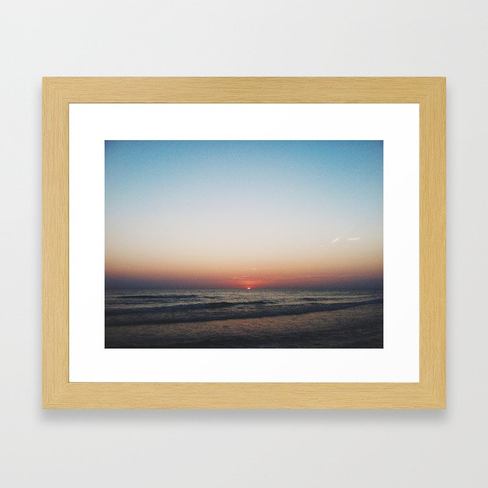 last drop sunset Framed Art Print
