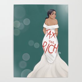 AOC at the Met Gala 2021 Poster