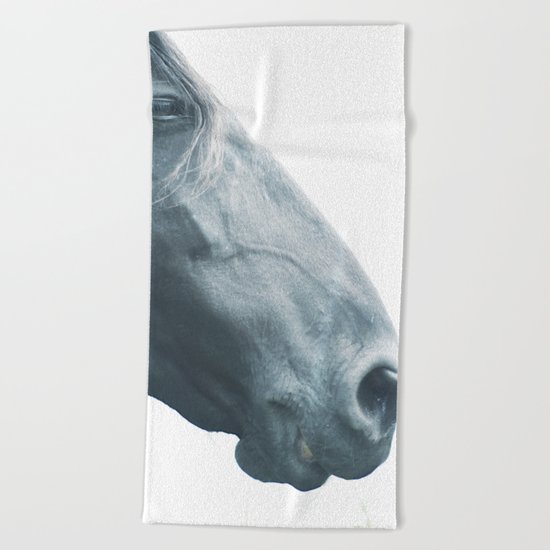 Horse head - fine art print n° 2 Beach Towel