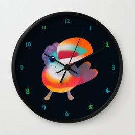 Toucan Wall Clock | Brazil, Colorful, Kawaii, Chocotoucan, Cute, Guianantoucanet, Tropical, Summer, Aracari, Curlcrestedaracari 