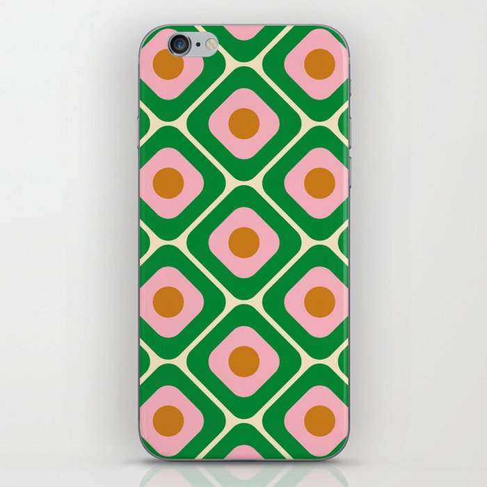 70's Retro Seamless Pattern. 60s and 70s Aesthetic Style.  iPhone Skin