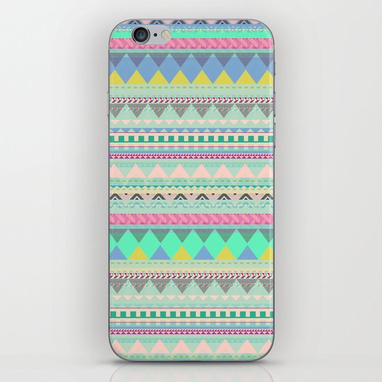 PASTEL AZTEC iPhone & iPod Skin