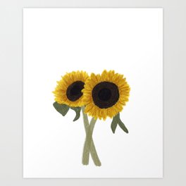 September Sunflowers tech case Art Print